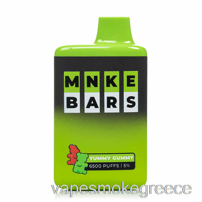 Vape Greece Mnke Bars 6500 μιας χρήσης Yummy Gummy